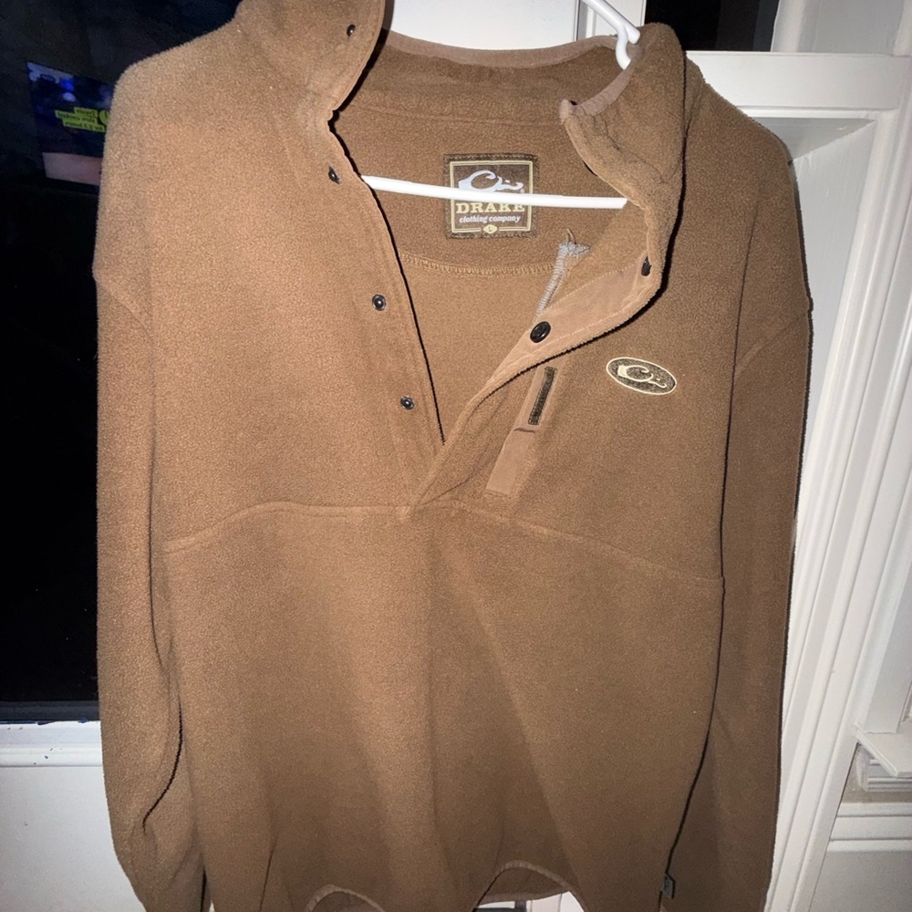 Drake Men's Zip Up Brown Sweater